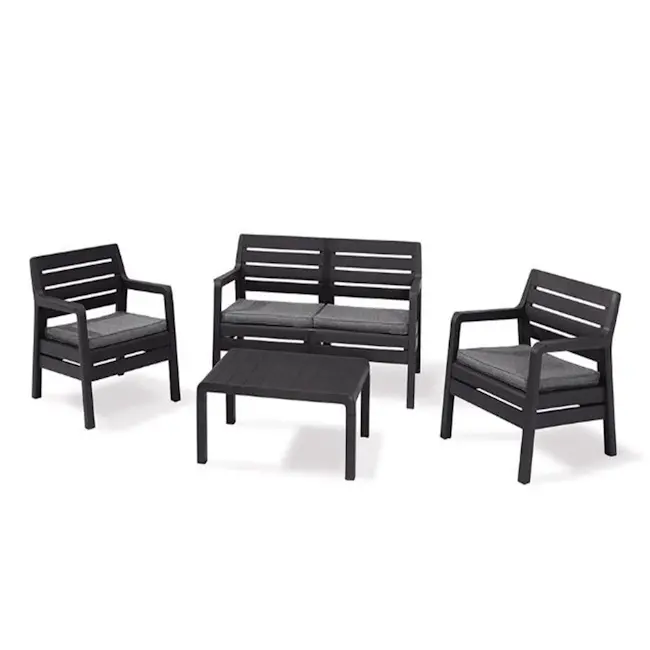 Keter baštenska garnitura Delano grafit CU 221538