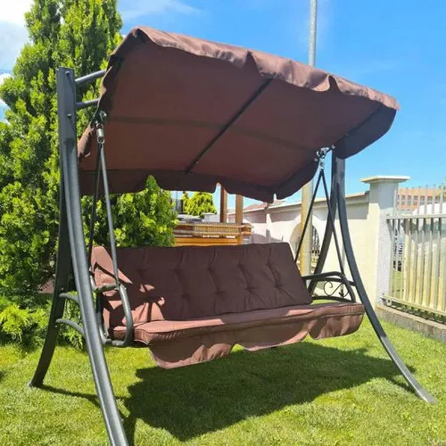 Ljuljaška trosed Braon 190x115x160cm C1088B Ljuljaška trosed Braon 190x115x160cm C1088B