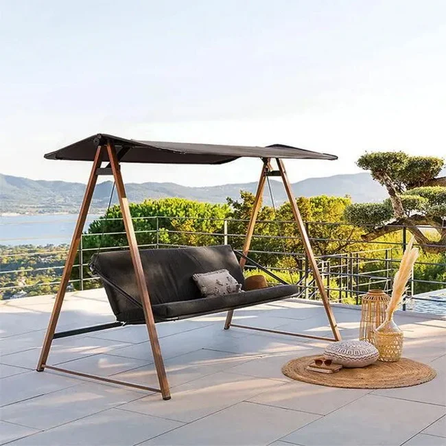 Ljuljaška trosed Crna 205X136X180 C3077-1 Ljuljaška trosed Crna 205X136X180 C3077-1