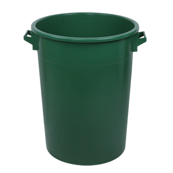 Kaca okrugla plastična 100 l zelena 