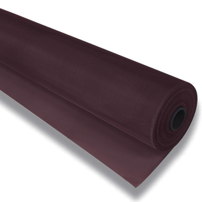 PVC mreža za komarce galvanizovana 1.2 x 25m 1.8x1.8mm Braon