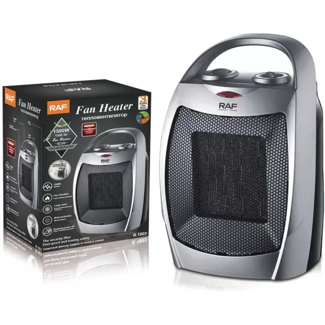 Raf grejalica keramička 1500W siva R.1603 Raf grejalica keramička 1500W siva R.1603