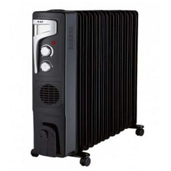 Raf uljni radijator sa ventilatorom 13 rebara 2900W crni R.1329B Raf uljni radijator sa ventilatorom 13 rebara 2900W crni R.1329B