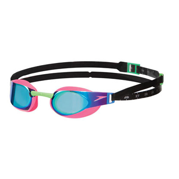 Speedo naočare za plivanje elite mirror  roze-crno-1