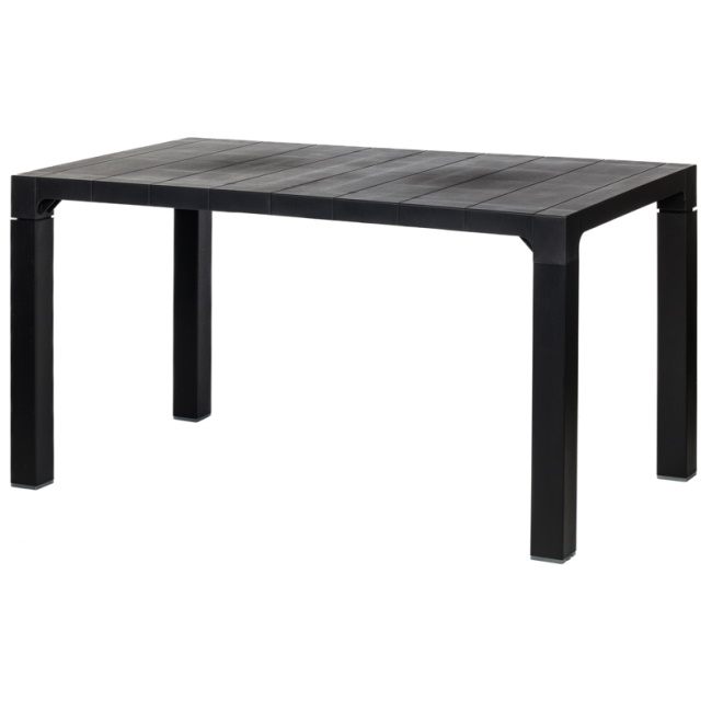Sto plastični pravougaoni Orfeo 140x80 cm antracit