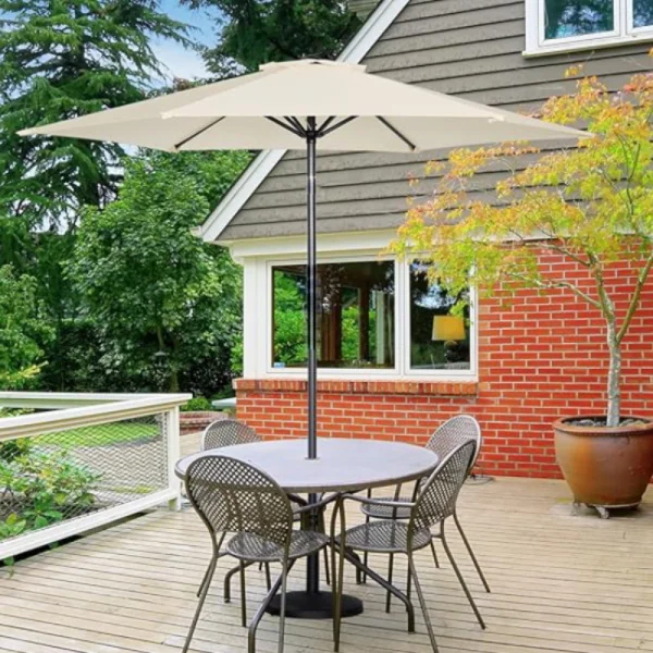 Suncobran zglobni sa podesivom visinom Laguna beli 300cm 24-SA0112B Suncobran zglobni sa podesivom visinom Laguna beli 300cm 24-SA0112B