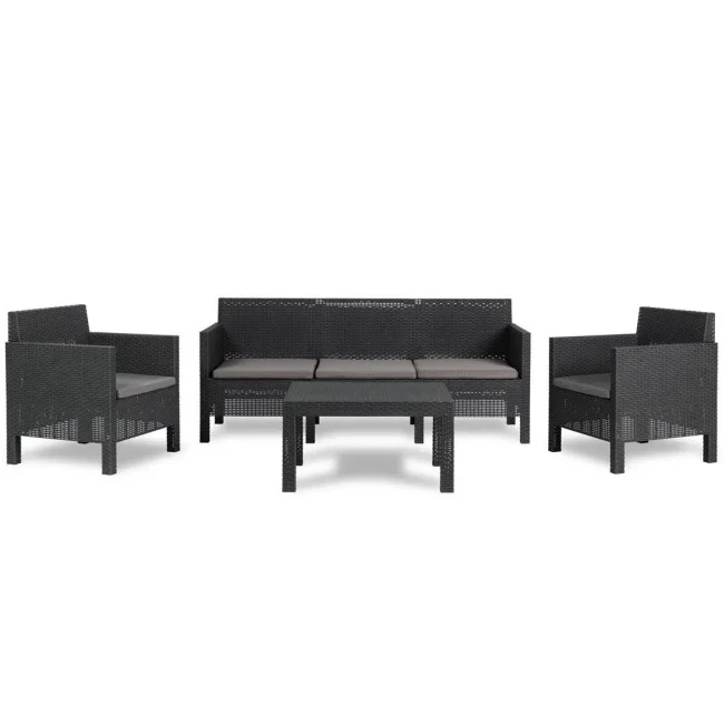 Baštenska garnitura Penelope 3 Graphite TM3 