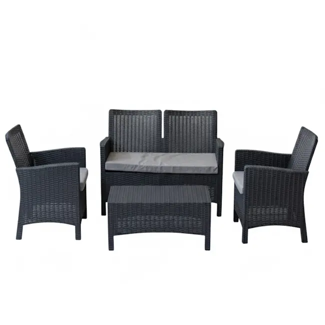 Topps baštenski set Rattan 2 antracit 9402A