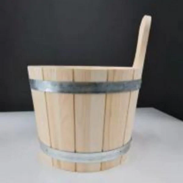 Drveno vedro za saunu 5l beli bor Drveno vedro za saunu 5l beli bor