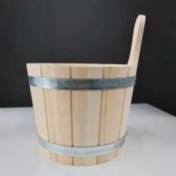 Drveno vedro za saunu 5l beli bor Drveno vedro za saunu 5l beli bor