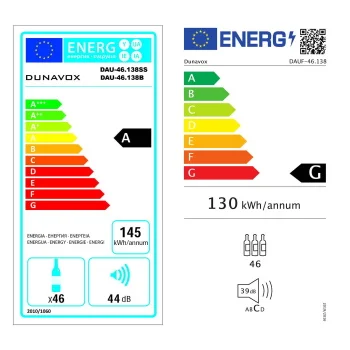 Dunavox vinski frižider podpultno ugradni jednozonski DAUF-46.138SS-1 Dunavox vinski frižider podpultno ugradni jednozonski DAUF-46.138SS-1
