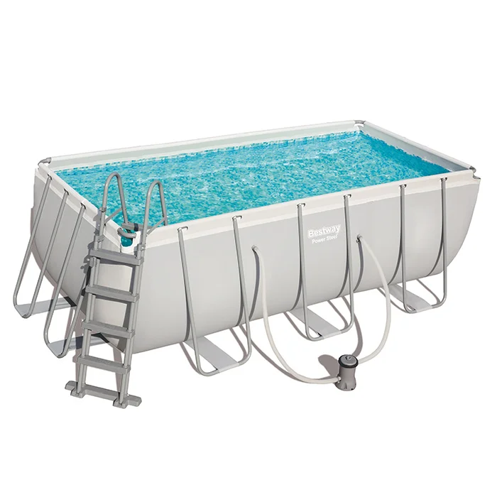 Bestway bazen Power Steel sa čeličnom konstrukcijom sa filter pumpom i merdevinama 412x201x122cm 56456