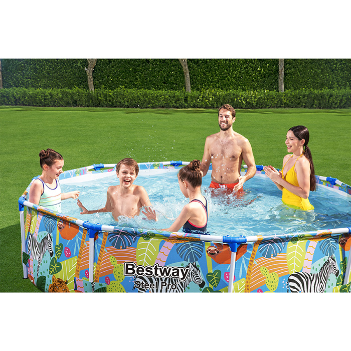 Bestway bazen za dvorište Steel Pro Safari 305x66cm 56985-9