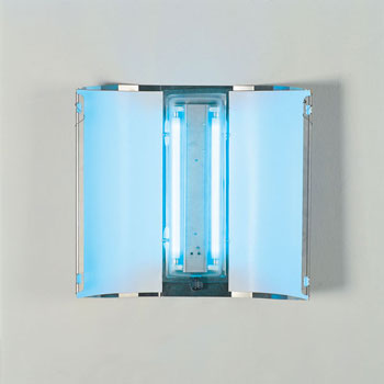 MO-EL zamka za insekte MO-BUTTERFLY INOX sa samolepljivom trakom 2x15W UV-A fluo cev, radijus 320m2 IP65 M-700-2