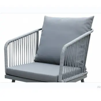 Zen Garden baštenska garnitura Bali ratan siva-4