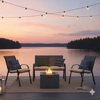 Zen Garden baštenska garnitura sa dvosedom Lagos crna-1